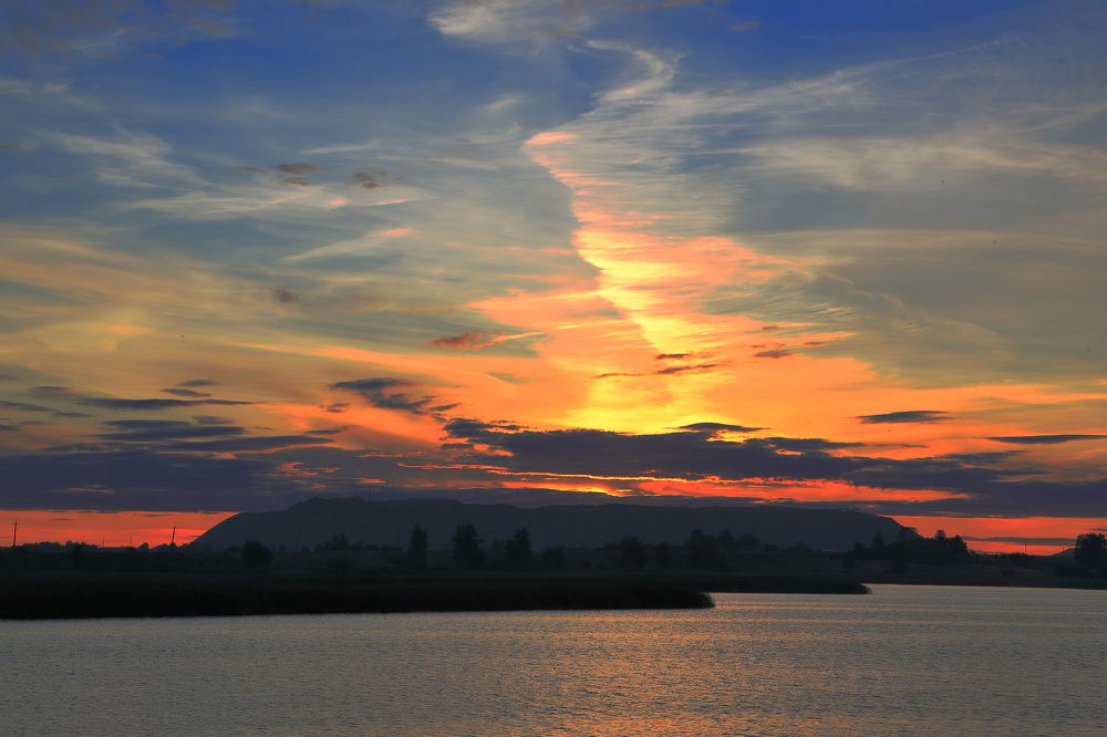 Вечер на Солигорском вдхр.