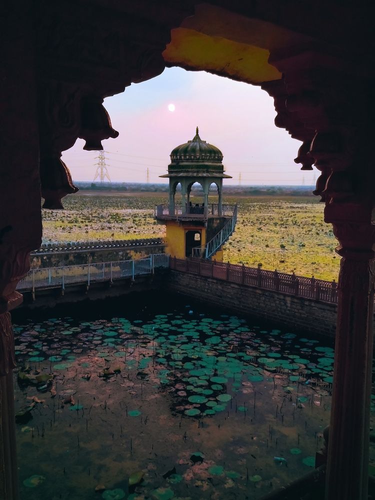Window view of Rajasthani architecture