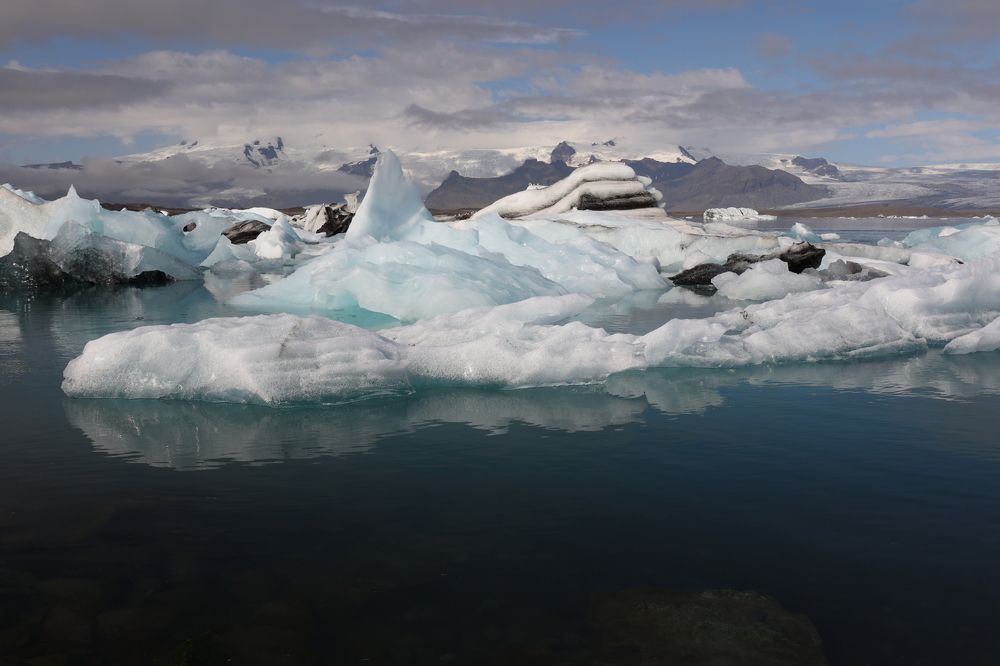 Лагуна Йокульсарлон. Исландия.