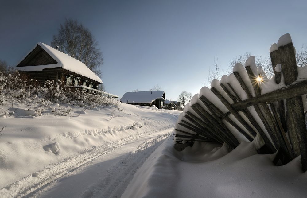 Зима в деревне