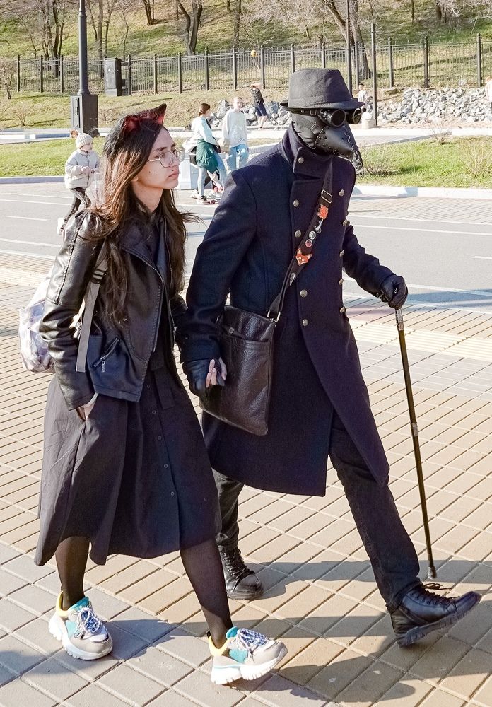 На улицах Хабаровска.