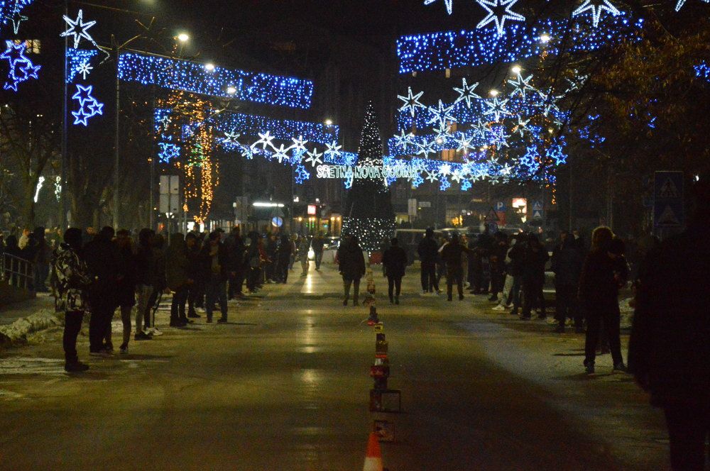 City Lukavac at the night