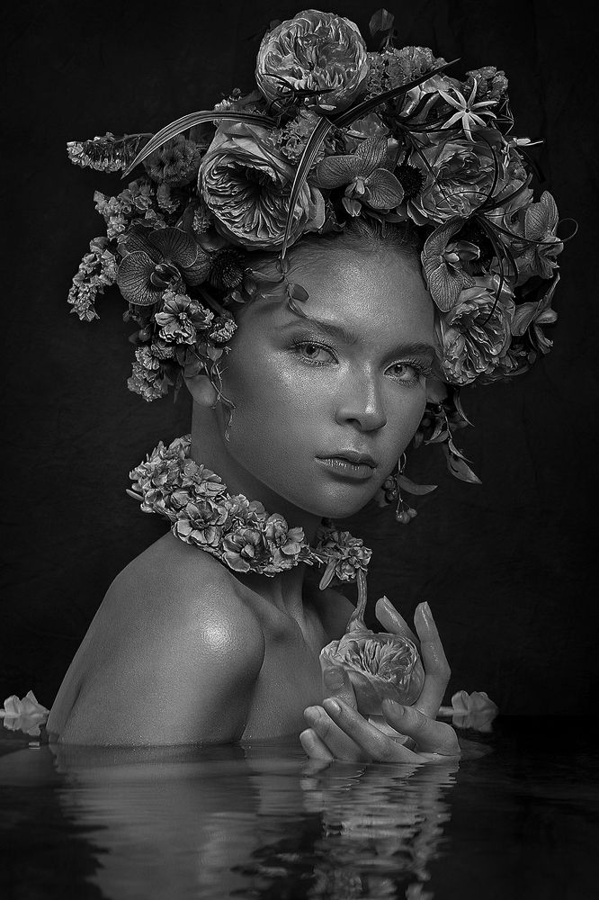 FLOWERS IN THE WATER