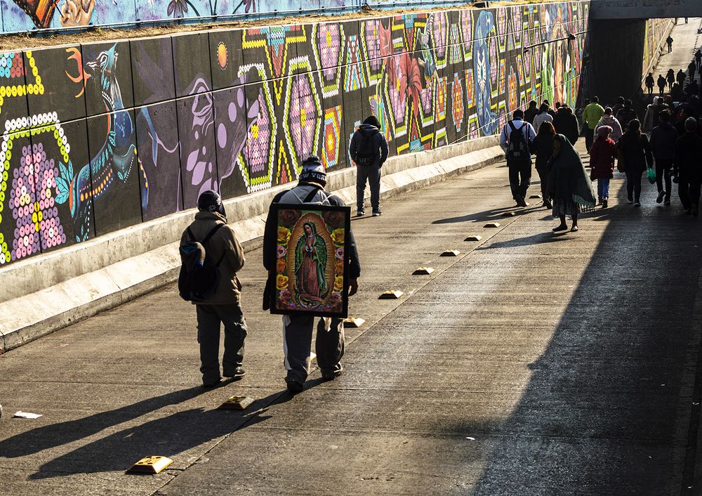 On the way to Guadalupe´s  Basilica