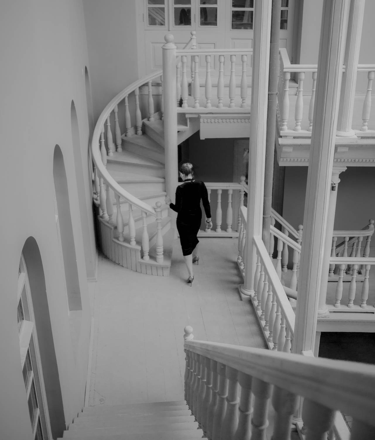 Lady in black