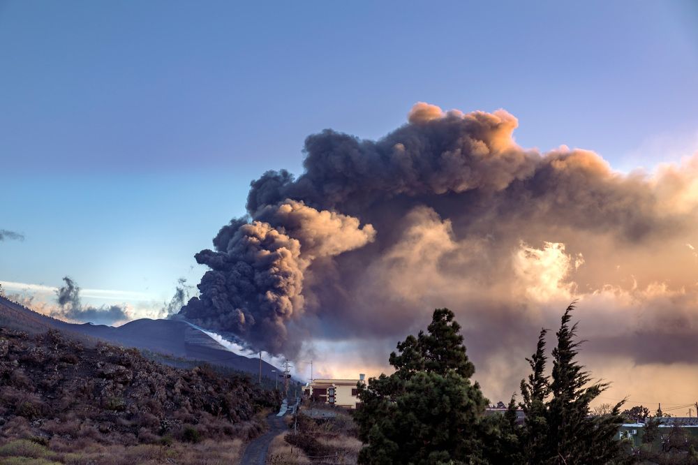 Volcano eruption La Palma Island