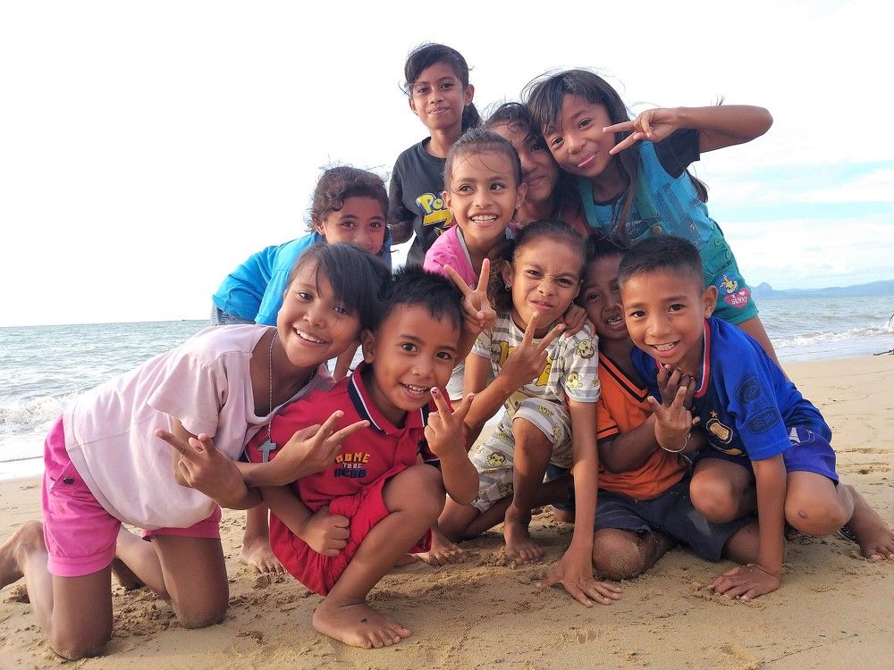 Friends on the beach