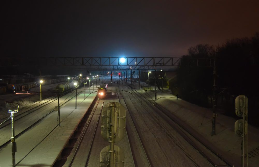 Ночь на станции