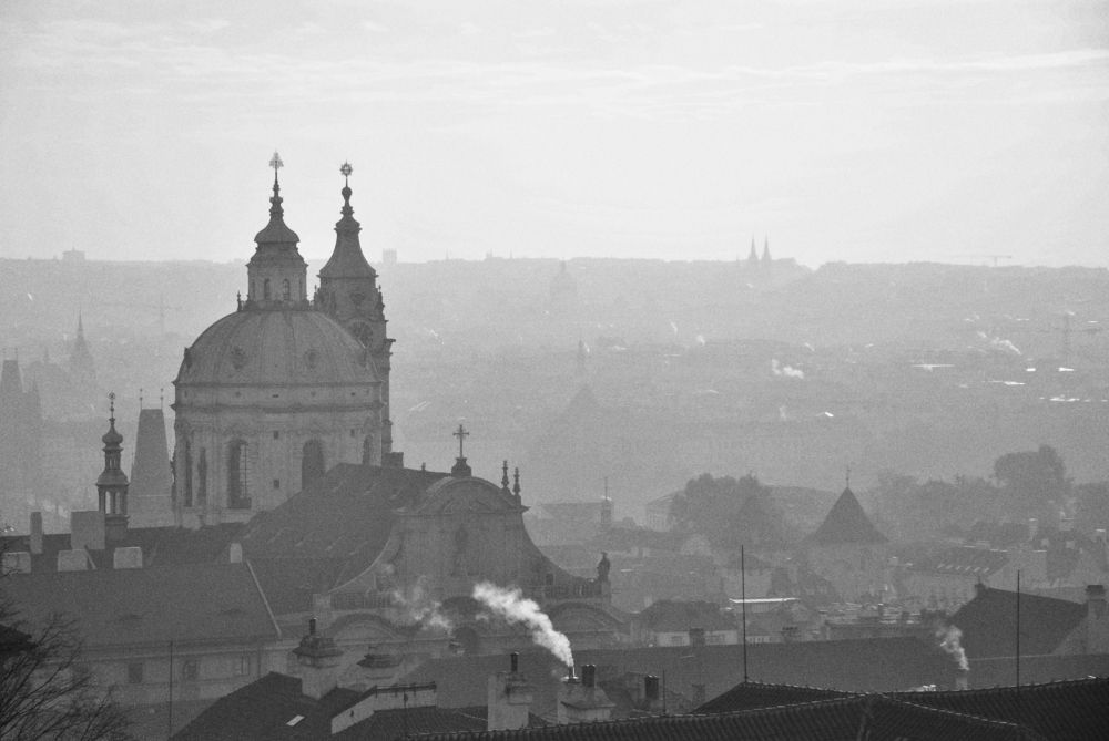 Foggy morning in Prague