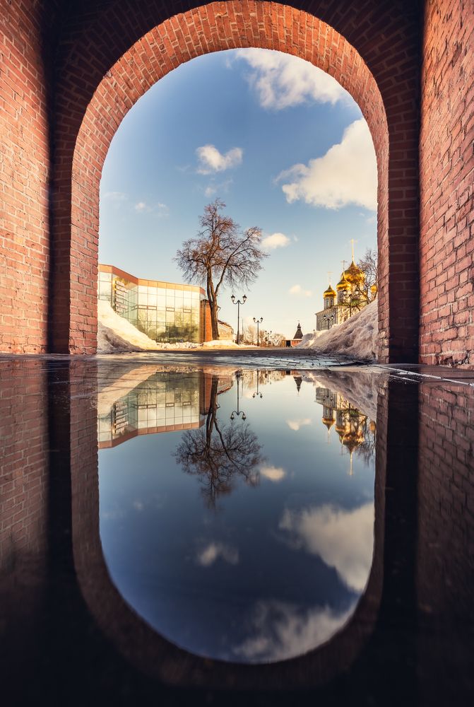Весна в Кремле. Spring in the Kremlin.