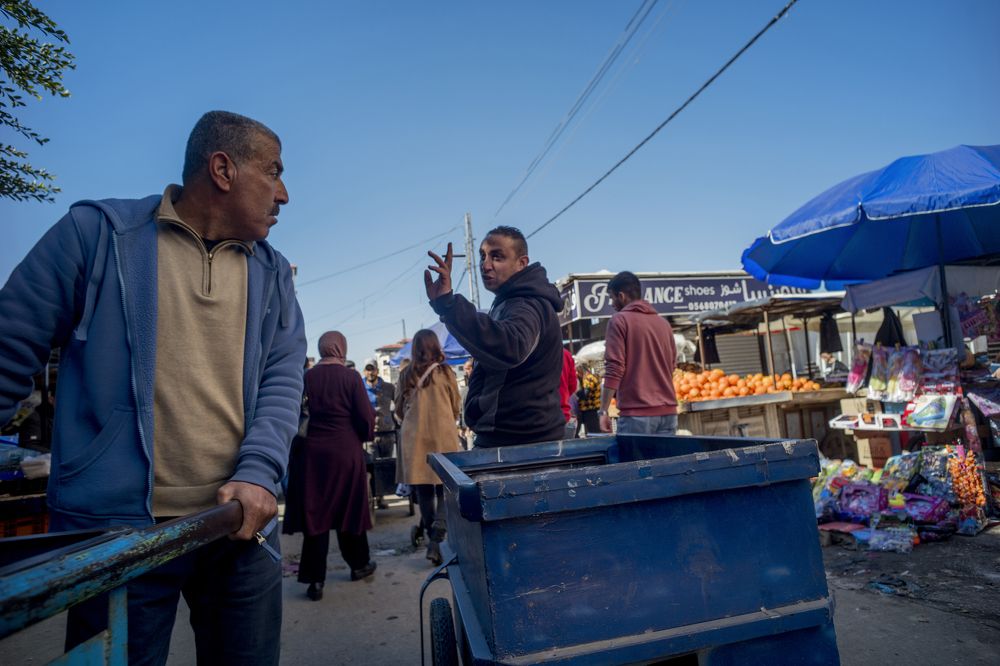 Cart drivers. Jenin, Palestine.