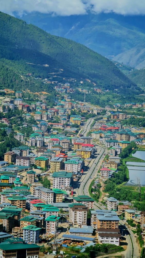 Thimphu City in Bhutan
