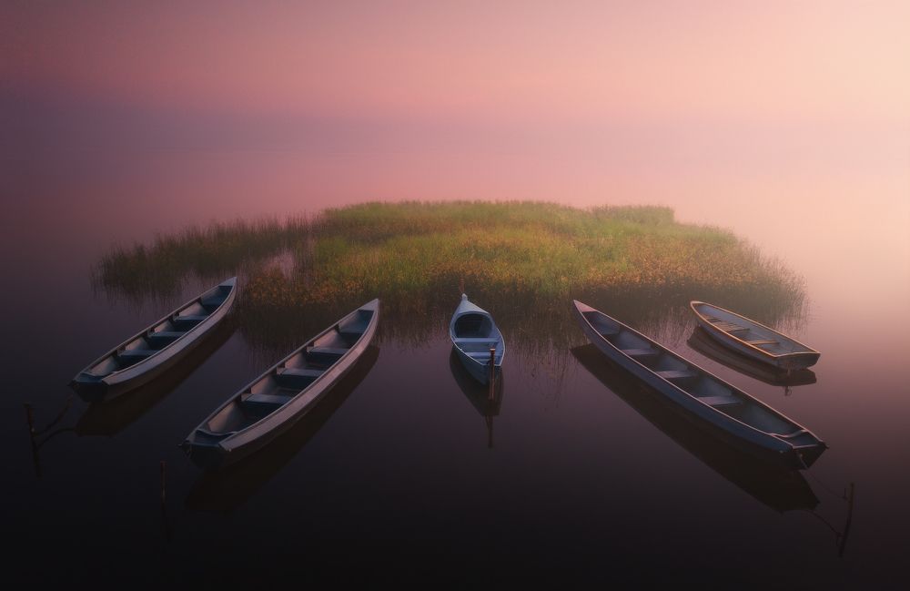 Утро на Плещеевом озере