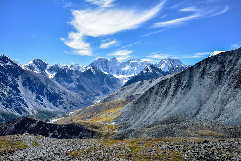 Горы и небо.