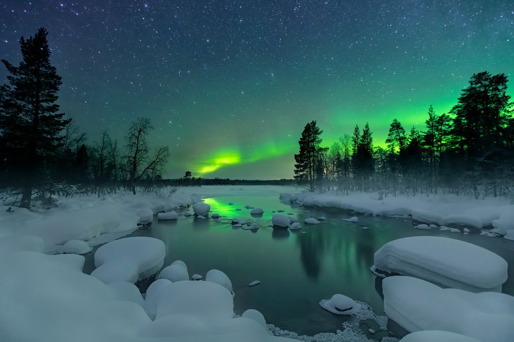 Aurora Borealis Northern Arctic