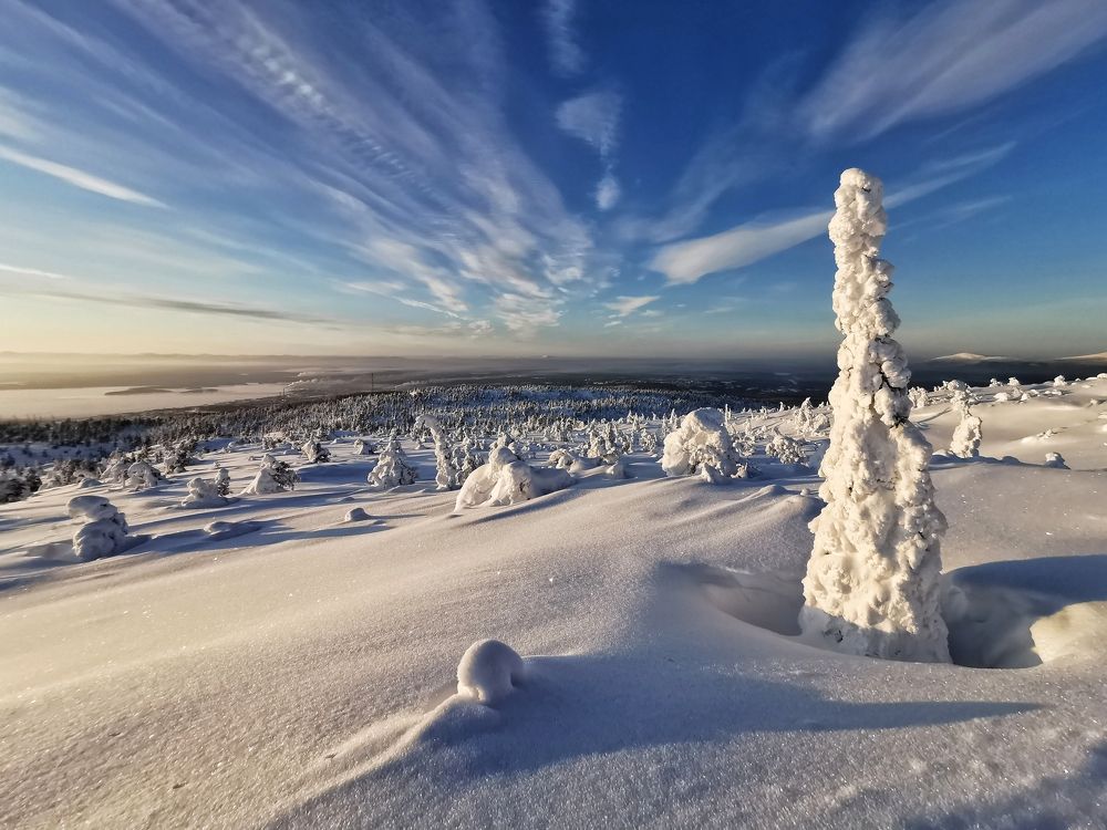 At the top of the mountain