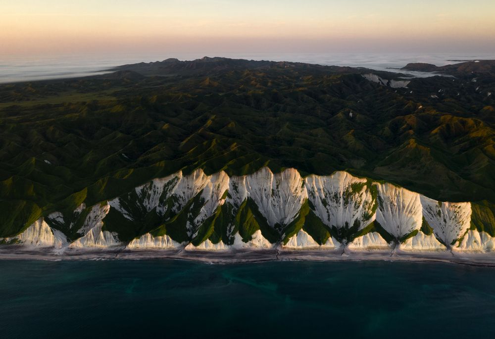 White rocks, Iturup Island