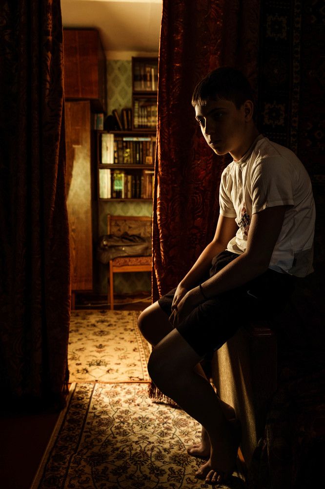 Grandfather with his grandchildren