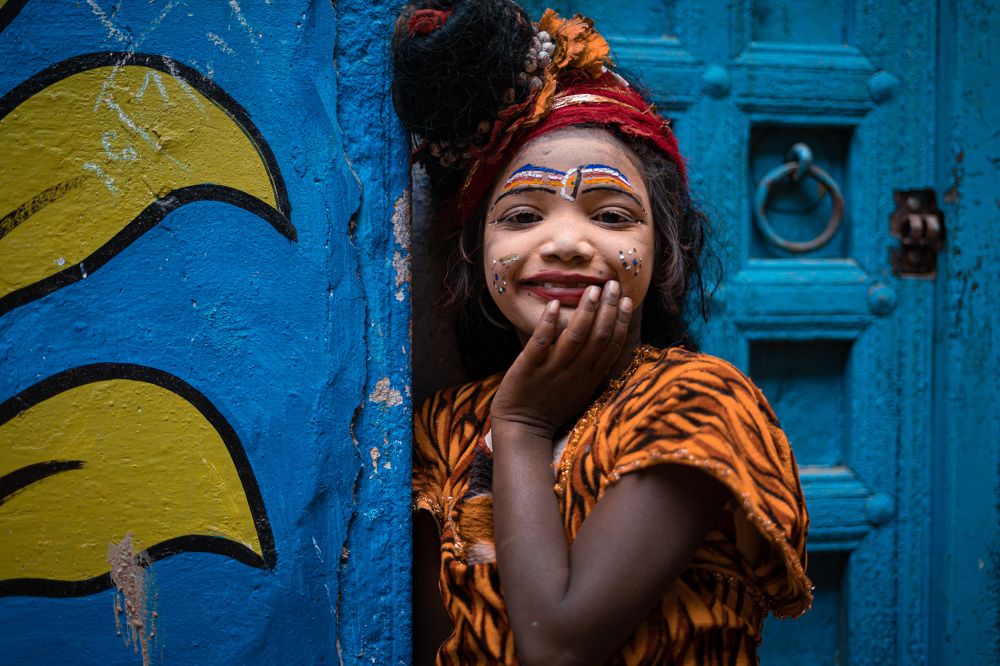 PORTRAIT OF LITTLE CUTE SADHU