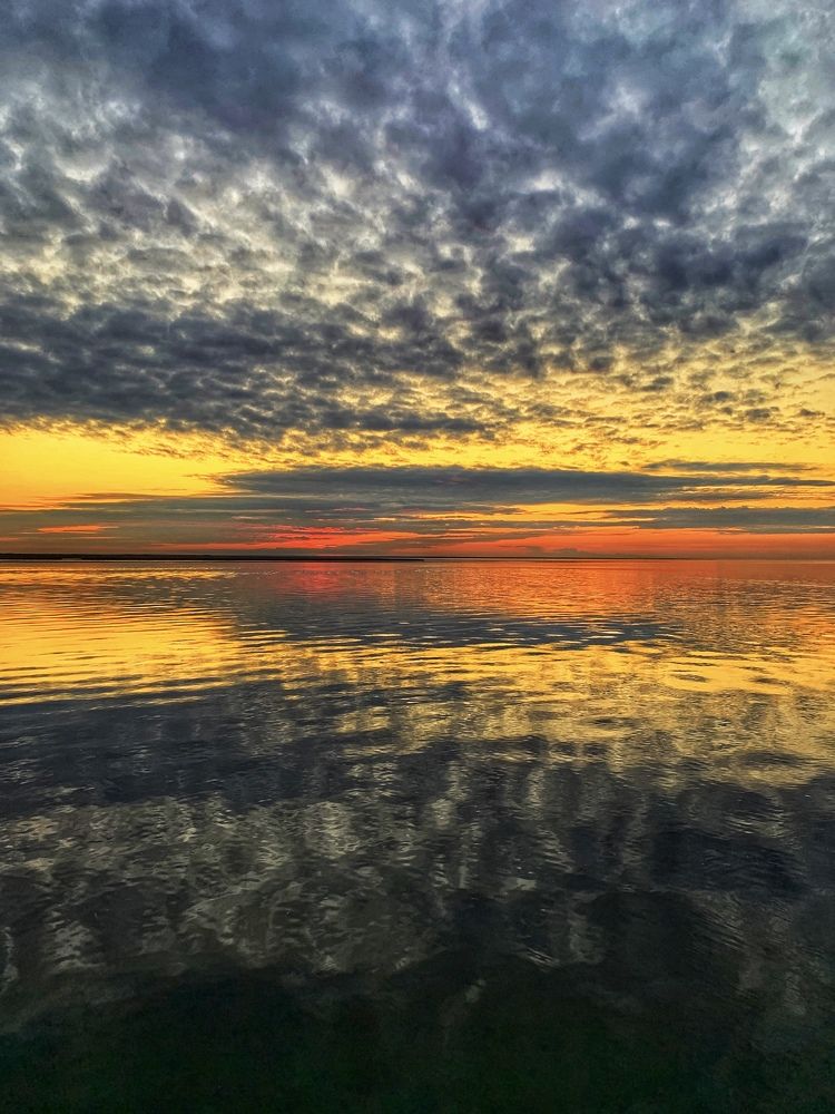 Белое море на закате