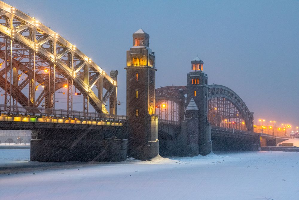 Bridge of Peter the Great. St. Petersburg