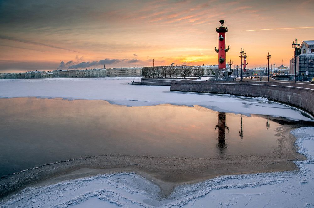 Spit of Vasilyevsky Island. St. Petersburg
