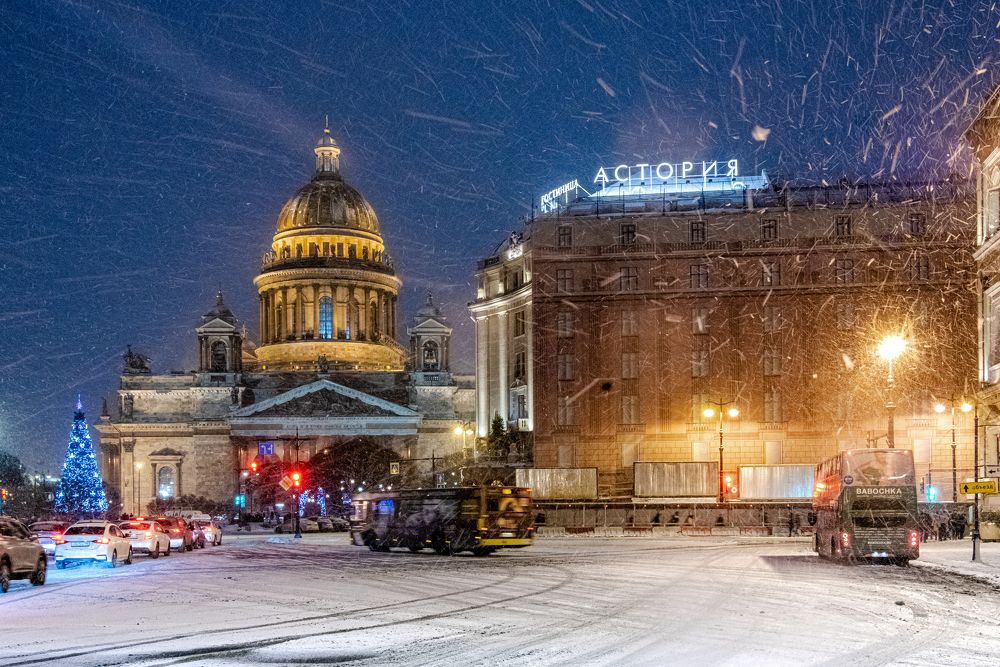 Snowy St. Petersburg