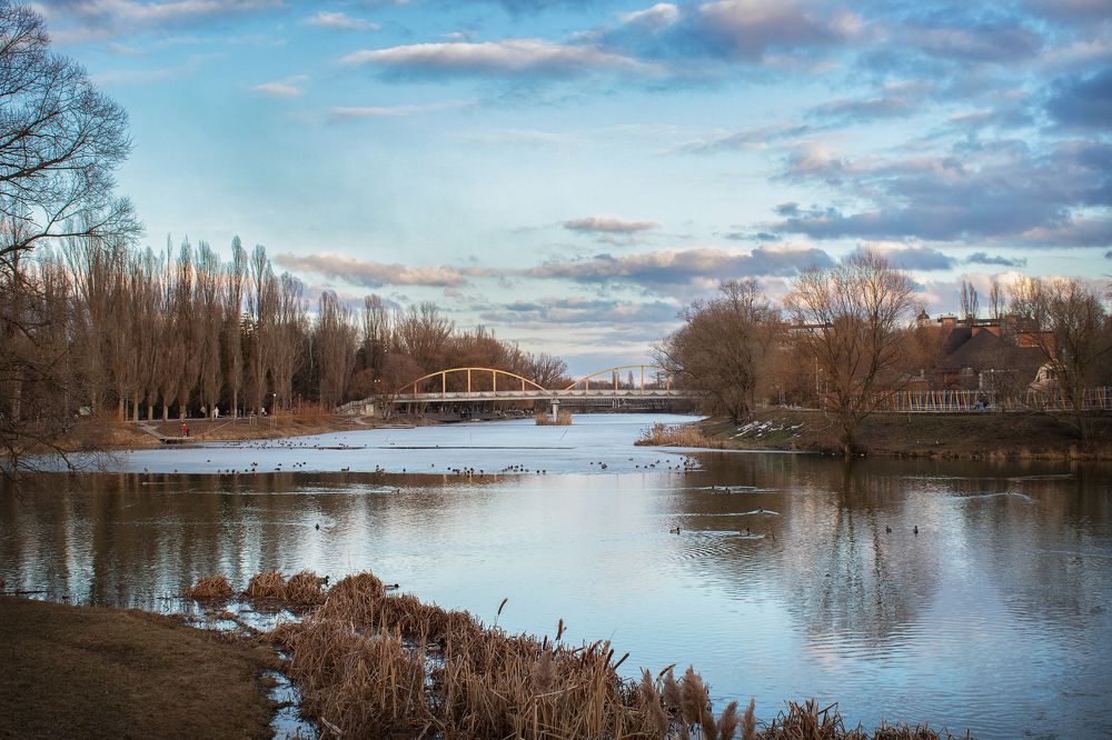 На закате в праздничный день