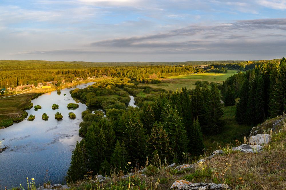 Evening on the Chusovaya River