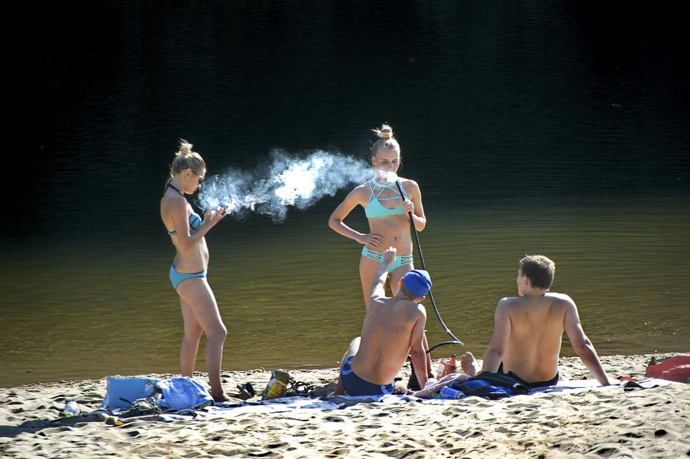 Выходной у воды. Кальян.