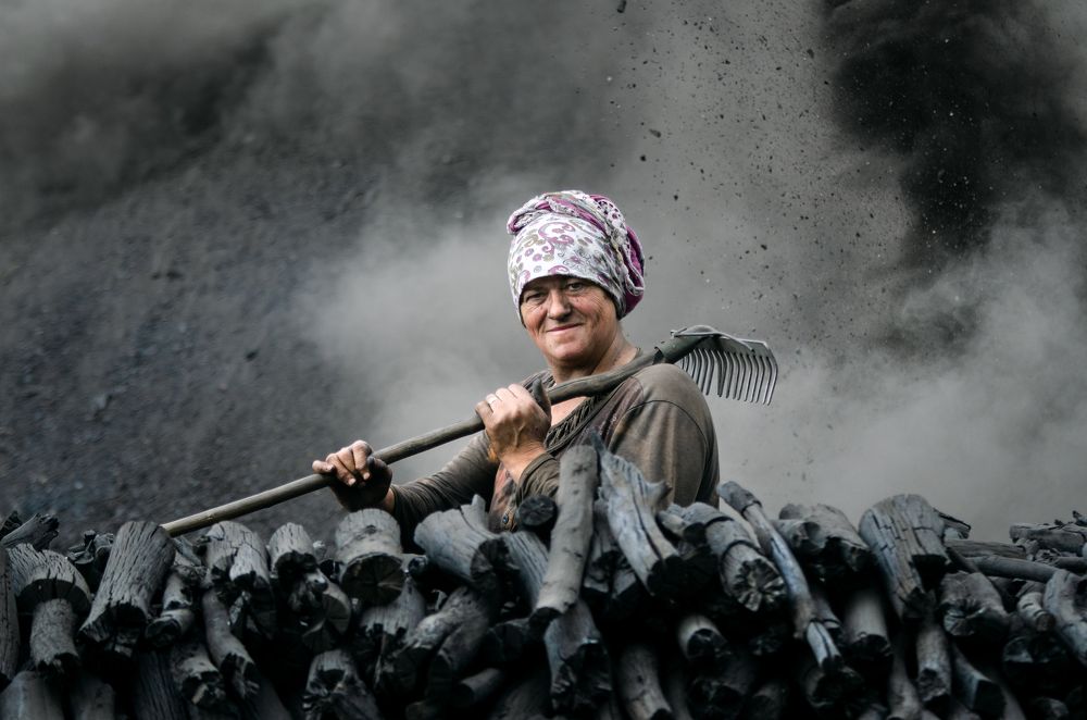 Coal Worker Woman