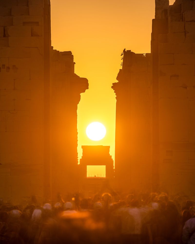 Winter Solstice Sunrise at the Karnak Temple