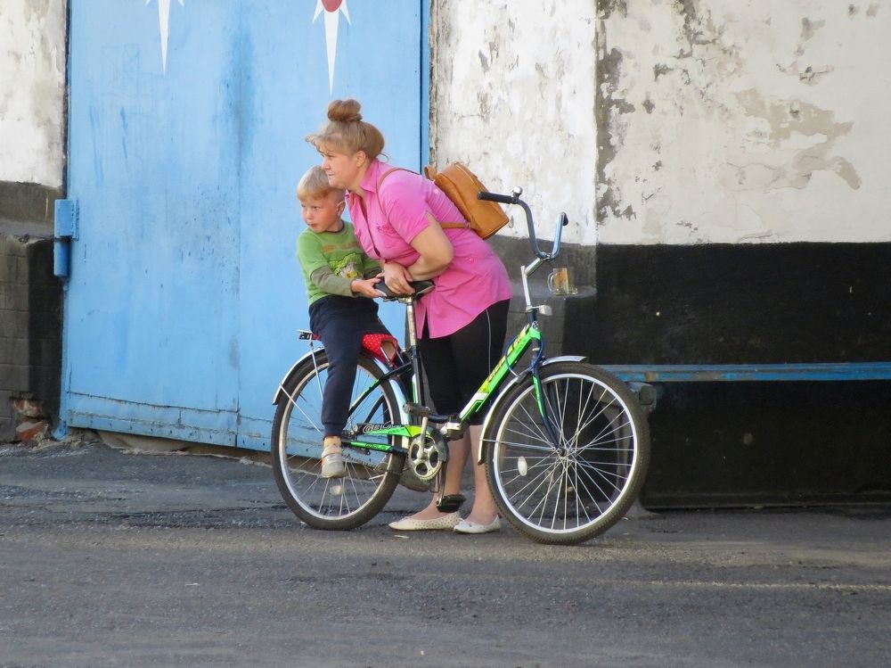 Бабушка с внуком