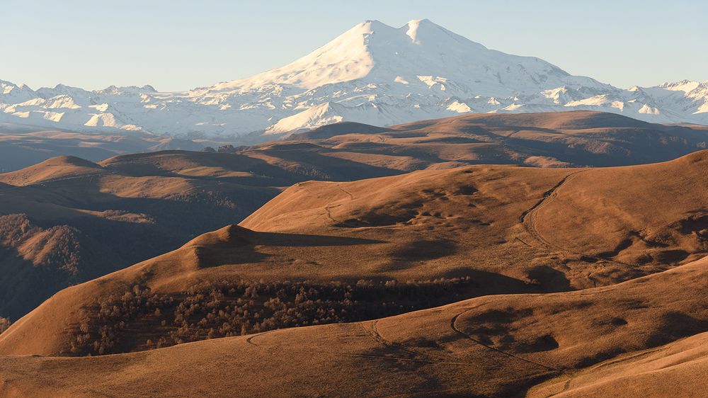 Вид на Эльбрус