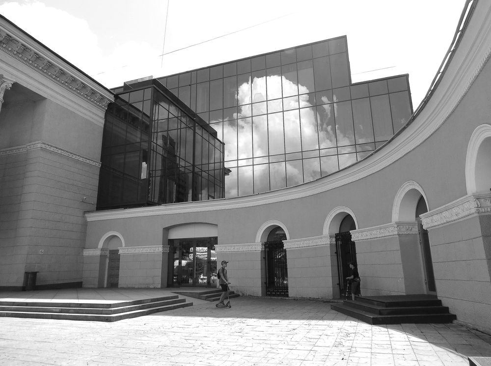 Отражение облаков