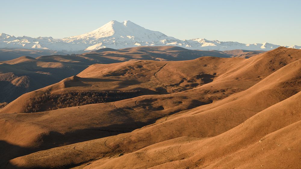 Вид на Эльбрус