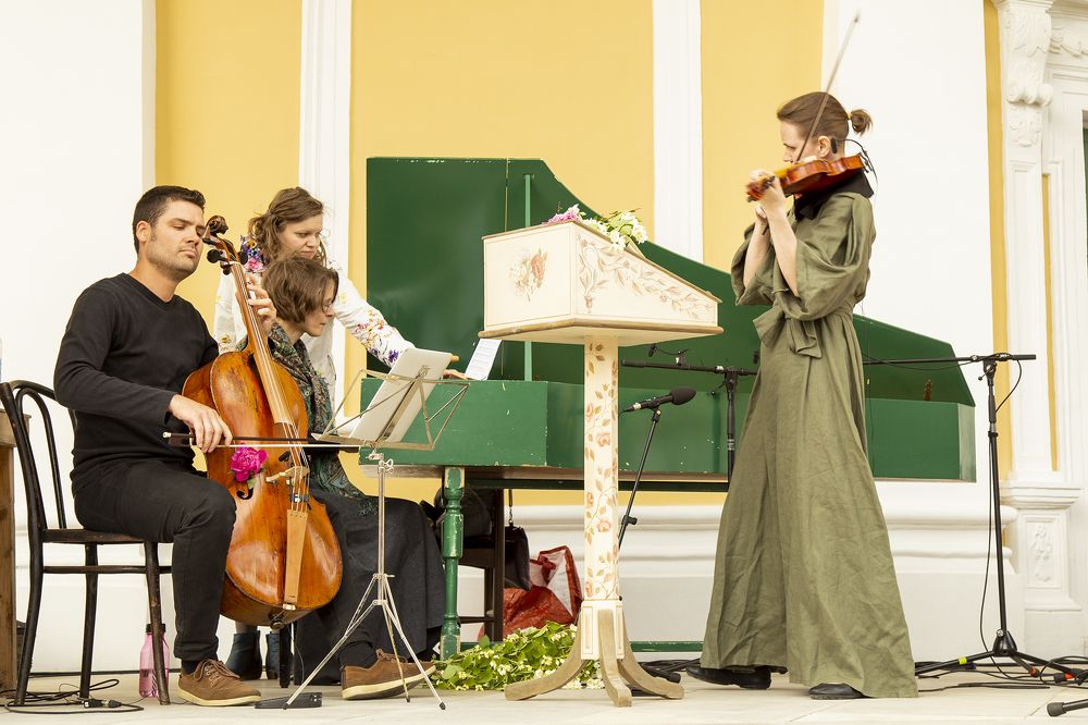 Старинная музыка звучит