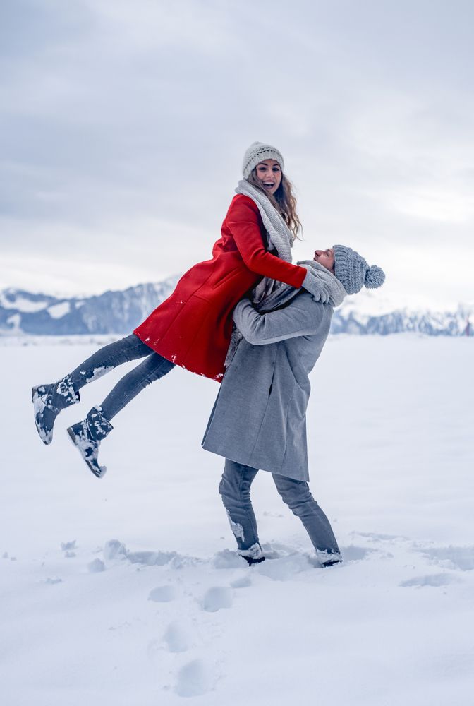 Winter forest love story