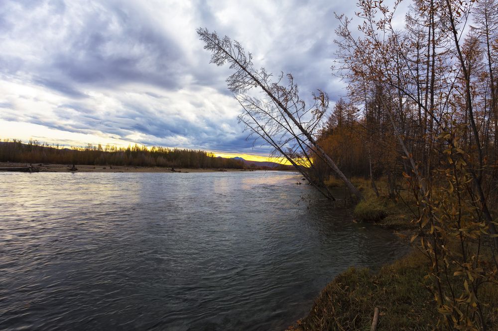 Облачный день.