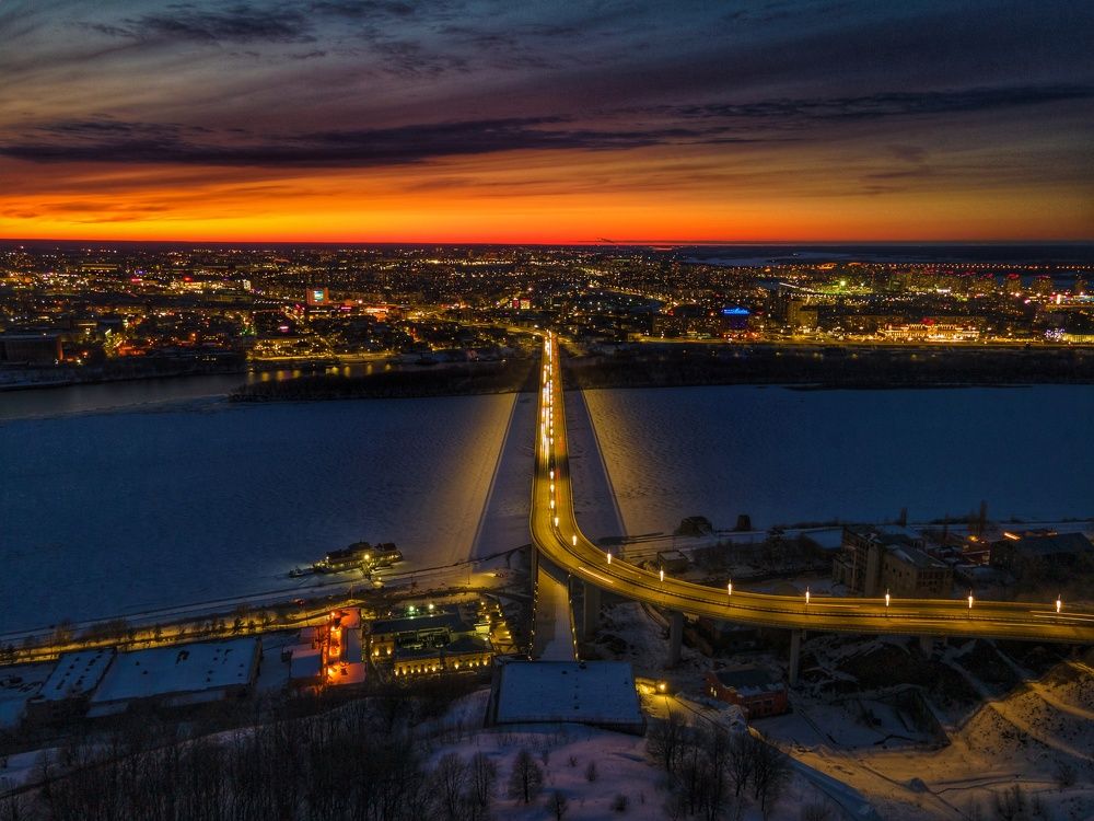 Закат над Нижним Новгородом