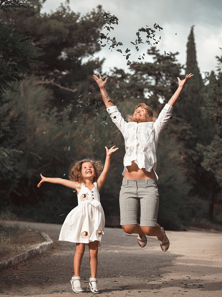 Прыжок дружбы.