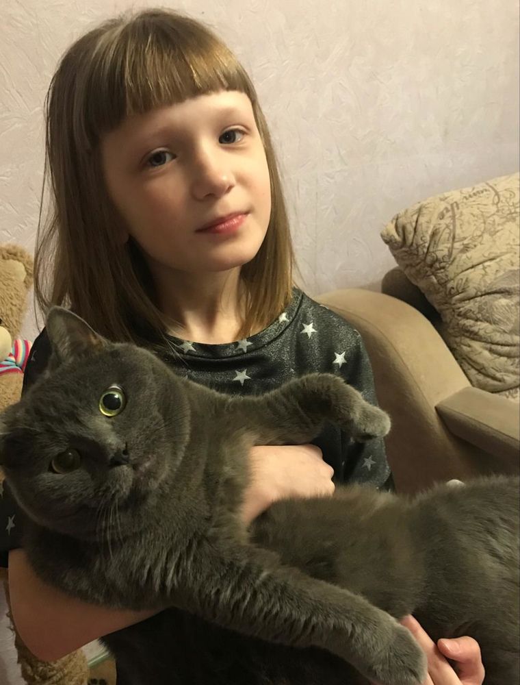 Коровина Вероника и лучший друг кот