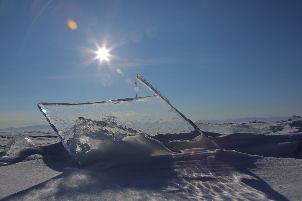 Лед Байкала. Блики