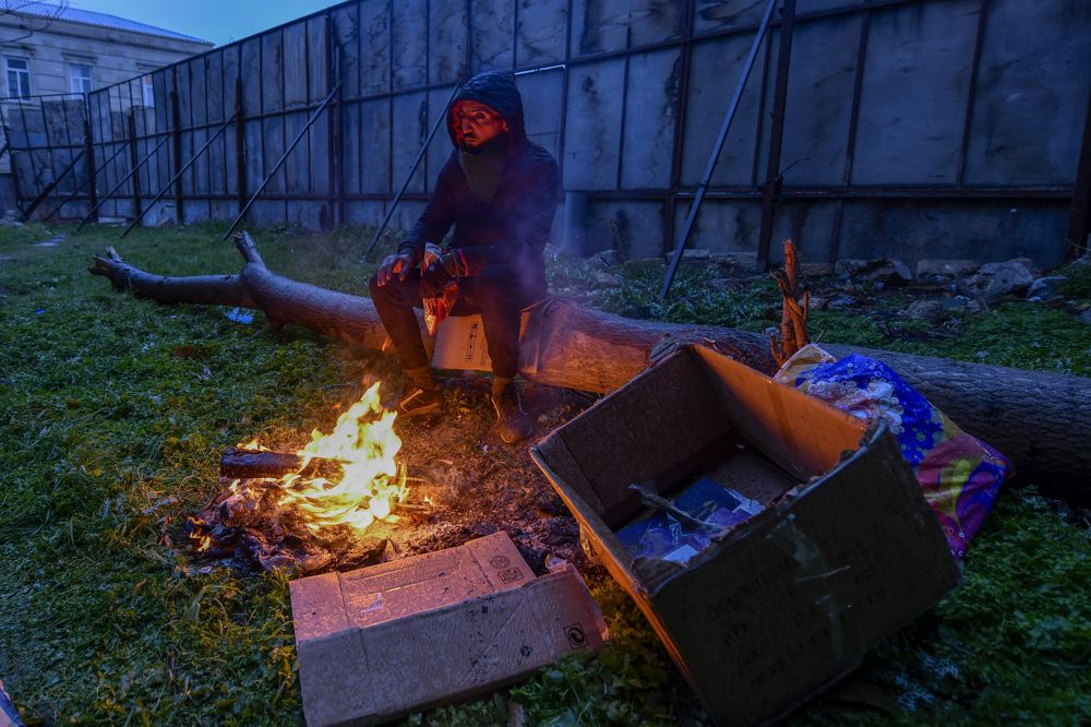 a person living on the street
