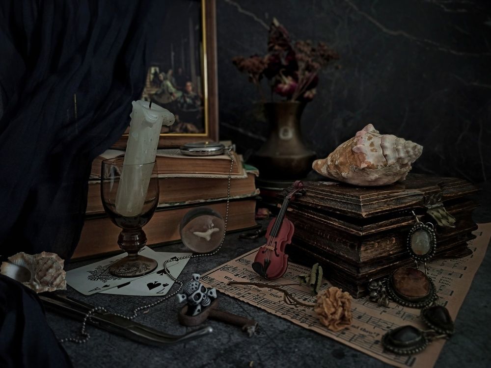 Натюрморт в стиле Vanitas.