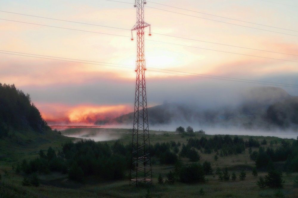 утро туманное на Урале