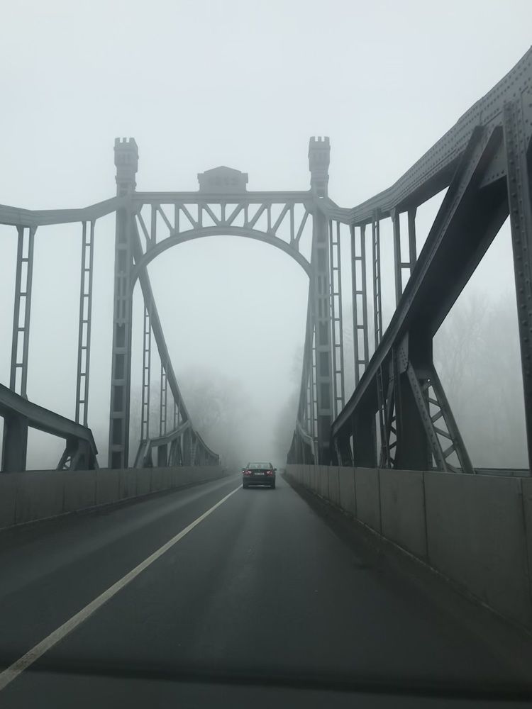 the foggy bridge