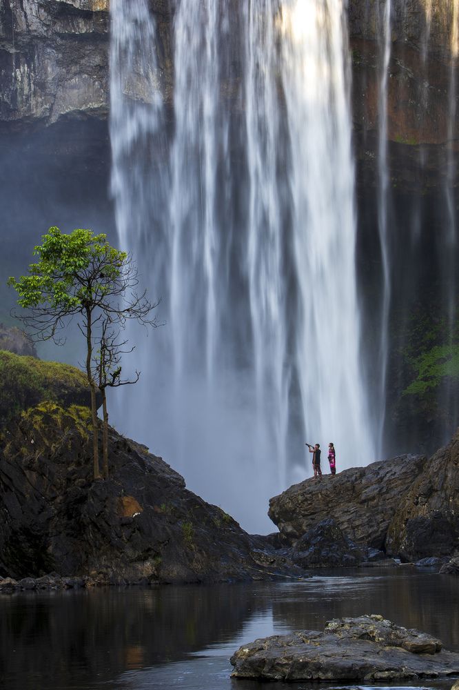 Waterfall love story