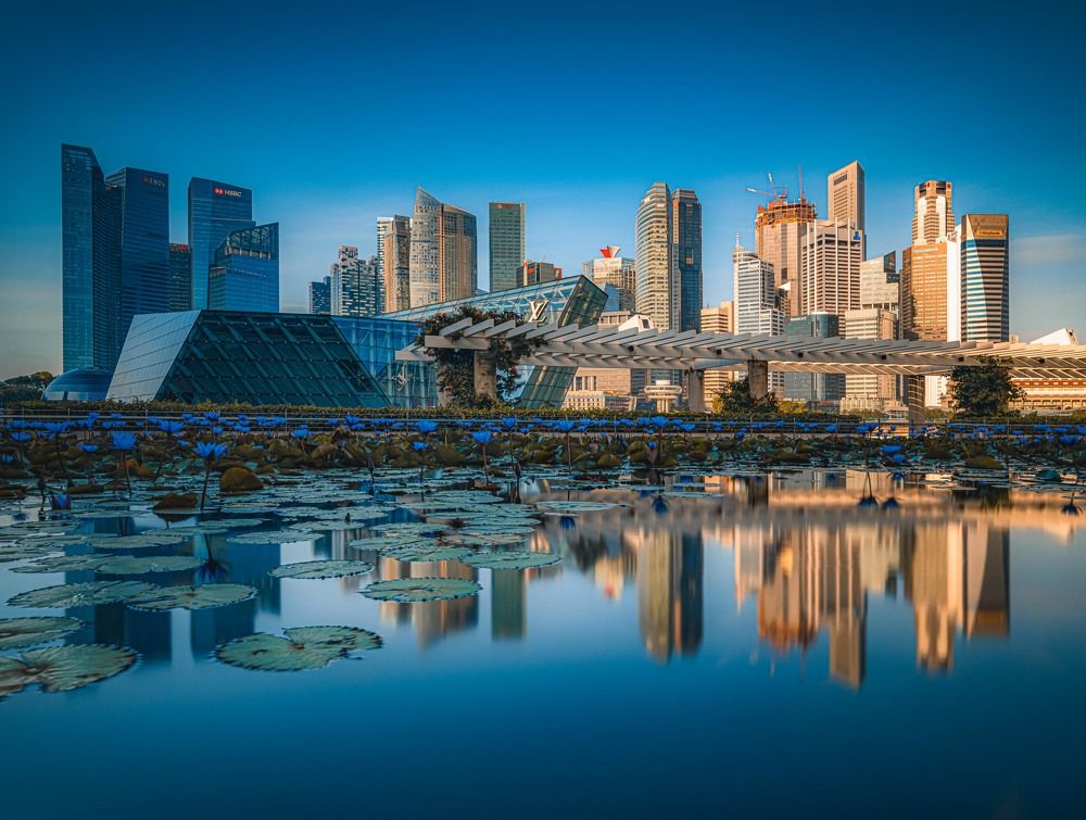 Singapore Cityscape Reflections