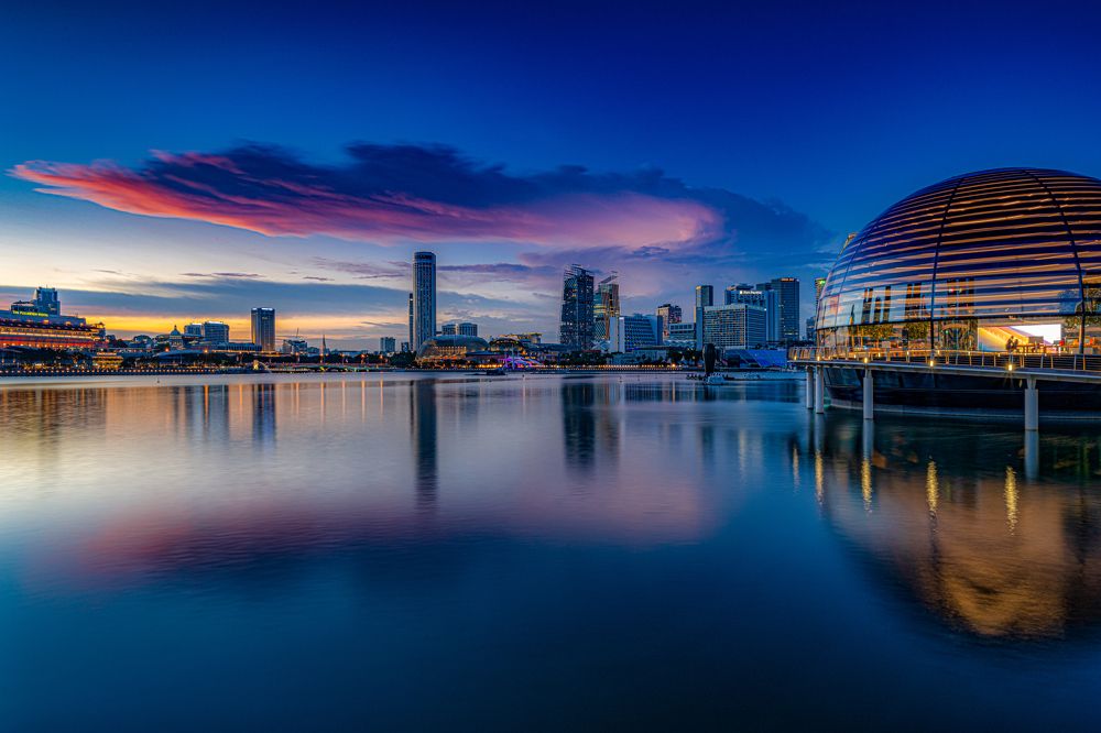 Singapore Sunset Colours